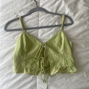Green Tie Top